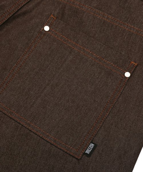 TRILLION(トリリオン)の「ウォッシュステッチデニムパンツ(BROWN)(デニムパンツ・レディース・その他・MEDIUM/LARGE/X-LARGE)」の4枚目の写真