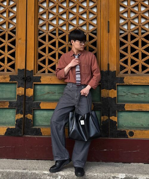 TRILLION(トリリオン)の「ウォッシュステッチデニムパンツ(BROWN)(デニムパンツ・レディース・その他・MEDIUM/LARGE/X-LARGE)」の8枚目の写真