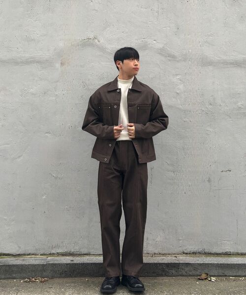 TRILLION(トリリオン)の「ウォッシュステッチデニムパンツ(BROWN)(デニムパンツ・レディース・その他・MEDIUM/LARGE/X-LARGE)」の10枚目の写真