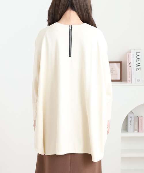 OMNES（オムネス）の「ポンチバックファスナー八分袖プルオーバー（Tシャツ/カットソー・レディース・アイボリー・FREE）」の10枚目の写真