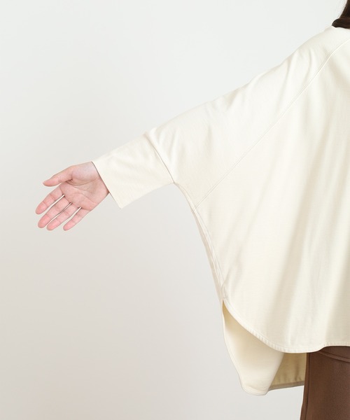 OMNES（オムネス）の「ポンチバックファスナー八分袖プルオーバー（Tシャツ/カットソー・レディース・アイボリー・FREE）」の12枚目の写真