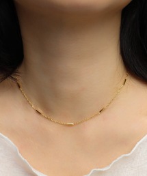 bonu.（ボヌ）の「【サージカルステンレス】ブロックステーションチェーンネックレス（ネックレス）」