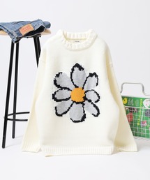 ATELANE（アテレーン）の「ATELANE ざっくりアソートニット/フラワー/フレンチブル/NEWYORK（ニット/セーター・メンズ）」