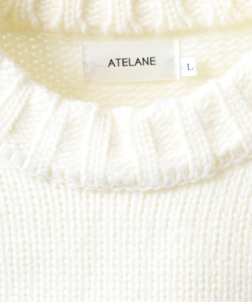 ATELANE(アテレーン)の「ATELANE ざっくりアソートニット/フラワー/フレンチブル/NEWYORK(ニット/セーター・メンズ・ブラック系3/ホワイト系1/ホワイト系2/ブラック系2/ブラック系1/ホワイト系3・L/M)」の15枚目の写真