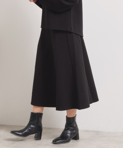 ITS'DEMO（イッツデモ）の「【手洗い可／セットアップ可】花柄ジャカードスカート（スカート・レディース・グリーン系/アイボリー/パープル系/ブラック・00）」の9枚目の写真