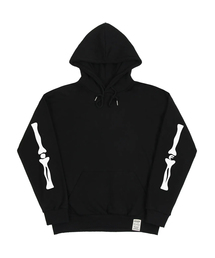 [UNISEX]エルボー OF ボン フードパーカー_ブラック