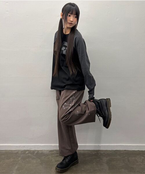 LUVISTRUE(ラヴイズトゥルー)の「GT STAR LR TEE(BROWN)(Tシャツ/カットソー・レディース・その他・FREE)」の3枚目の写真