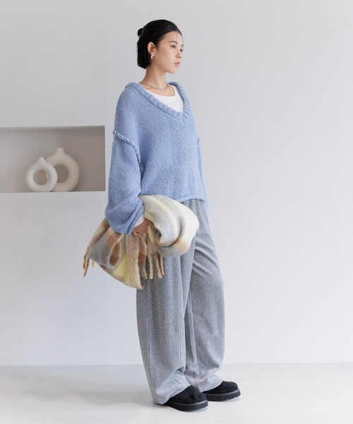WEB限定]ベロアカーブパンツ（その他パンツ）｜BAYFLOW（ベイフロー