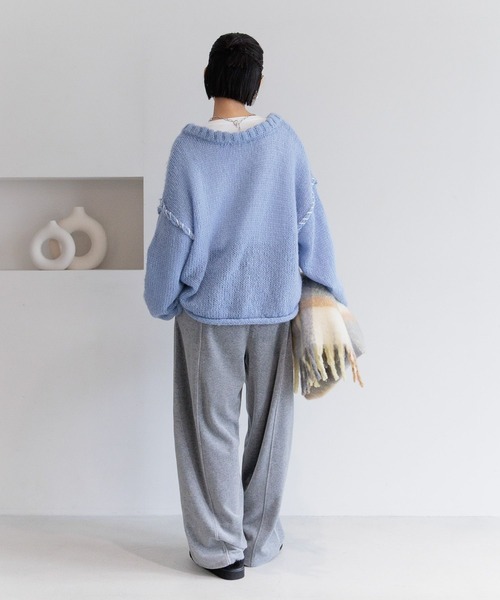 BAYFLOW（ベイフロー）の「[WEB限定]ベロアカーブパンツ（その他パンツ・レディース・ブラウン/チャコール・SMALL/MEDIUM）」の5枚目の写真