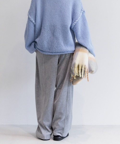 BAYFLOW（ベイフロー）の「[WEB限定]ベロアカーブパンツ（その他パンツ・レディース・ブラウン/チャコール・SMALL/MEDIUM）」の9枚目の写真