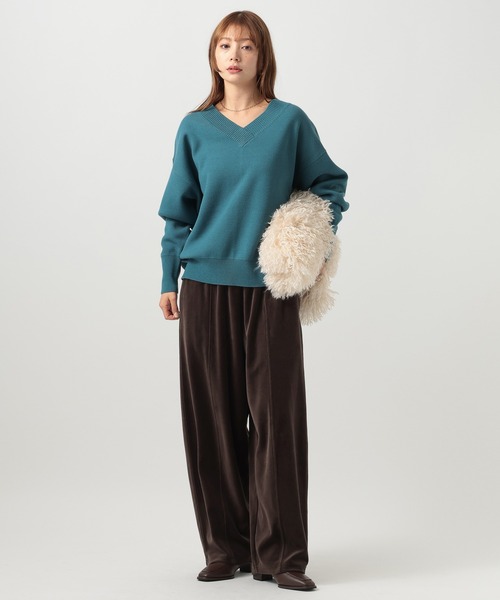 BAYFLOW（ベイフロー）の「[WEB限定]ベロアカーブパンツ（その他パンツ・レディース・ブラウン/チャコール・SMALL/MEDIUM）」の19枚目の写真