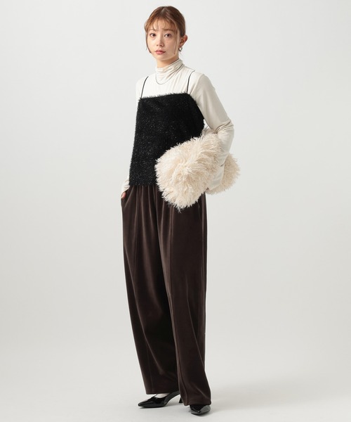 WEB限定]ベロアカーブパンツ（その他パンツ）｜BAYFLOW（ベイフロー