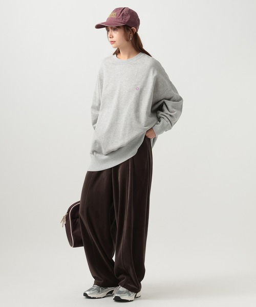 BAYFLOW（ベイフロー）の「[WEB限定]ベロアカーブパンツ（その他パンツ・レディース・ブラウン/チャコール・SMALL/MEDIUM）」の21枚目の写真