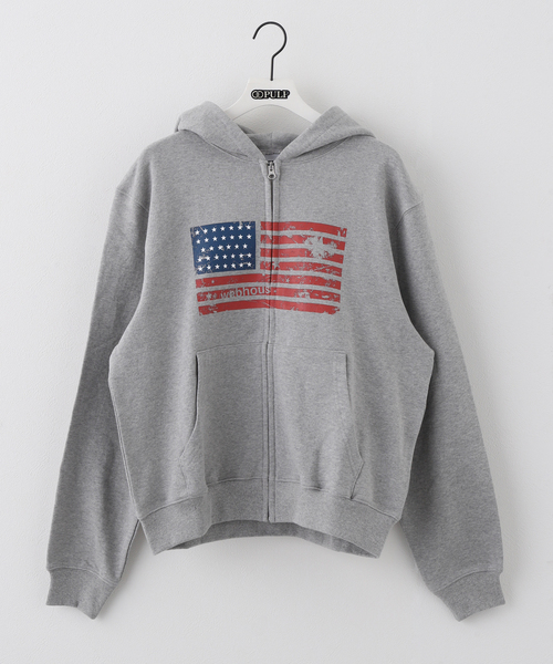 WEBHOUSE(ウェブハウス)の「【Geek Office / ギークオフィス】WEBHOUSE / Web USA Hoodie Zip-up(パーカー・レディース・その他・FREE)」の2枚目の写真