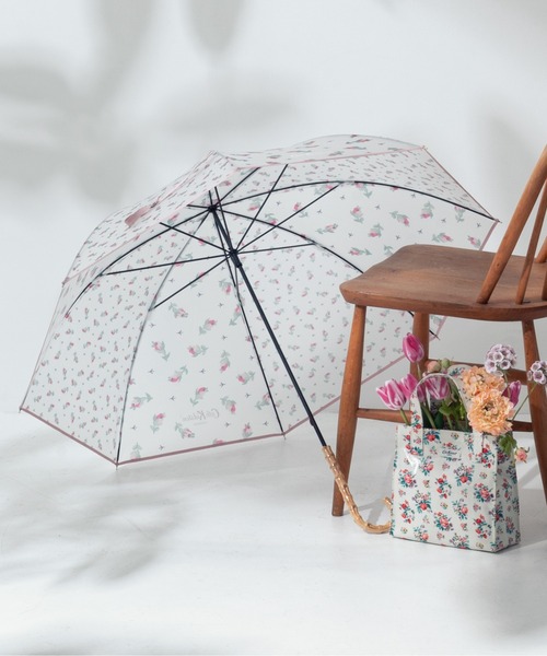 Cath Kidston(キャスキッドソン)の「TPU長傘 Rose Miniature(長傘・レディース・ライトピンク・FREE)」の1枚目の写真