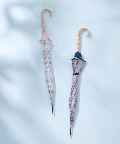 Cath Kidston(キャスキッドソン)の「TPU長傘 Rose Miniature(長傘・レディース・ライトピンク・FREE)」の4枚目の写真