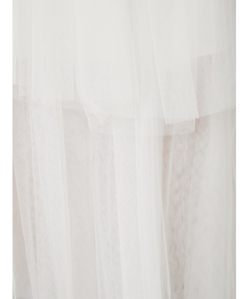 FRAY I.D（フレイアイディー）の「チュールアシメティアードスカート（スカート・レディース・グレー/ブラック/ホワイト・0/1）」の12枚目の写真