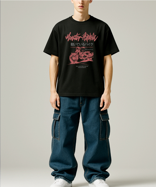 MONSTER REPUBLIC(モンスターリパブリック)の「モーターサイクルビンテージレッドTシャツブラック_8132(Tシャツ/カットソー・レディース・その他・SMALL/MEDIUM/LARGE/X-LARGE)」の2枚目の写真