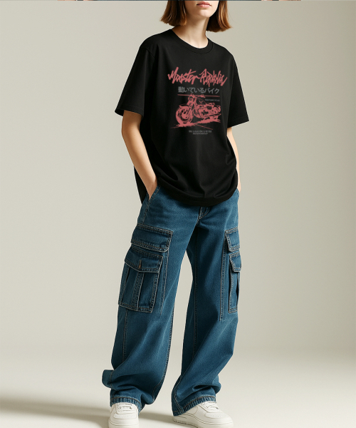 MONSTER REPUBLIC(モンスターリパブリック)の「モーターサイクルビンテージレッドTシャツブラック_8132(Tシャツ/カットソー・レディース・その他・SMALL/MEDIUM/LARGE/X-LARGE)」の5枚目の写真