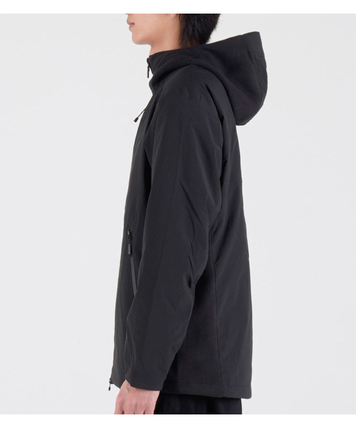 BUTTON SEOUL（ボタンソウル）の「[ダックダウン90/10] フリースミックスナイロンダックダウンハイキングジャケット (ブラック)（ダウンジャケット/コート・メンズ・その他・MEDIUM/X-LARGE/LARGE）」の4枚目の写真