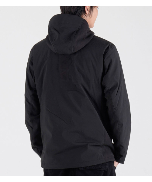 BUTTON SEOUL（ボタンソウル）の「[ダックダウン90/10] フリースミックスナイロンダックダウンハイキングジャケット (ブラック)（ダウンジャケット/コート・メンズ・その他・MEDIUM/X-LARGE/LARGE）」の9枚目の写真
