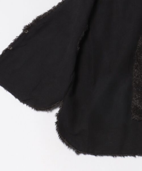 SWITCH BY ARCH(スイッチバイアーチ)の「★SWITCH by ARCH★Poodle Fur Vest プードル ファー ベスト ARM-723(ベスト・レディース・グレイッシュベージュ/チャコールグレー・FREE)」の4枚目の写真