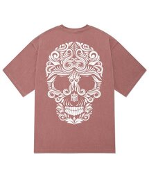 KTPP0020 フラワースカルピグメント半袖Tシャツ - ピンク