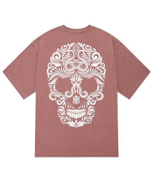 KAN6312(カン6312)の「KTPP0020 フラワースカルピグメント半袖Tシャツ - ピンク(Tシャツ/カットソー・メンズ・その他・X-LARGE/MEDIUM/LARGE)」の1枚目の写真