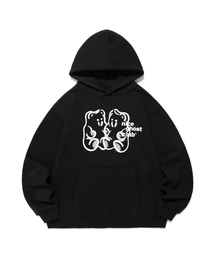 GUMMY BEAR & LOGO HOODIE_BLACK(NG2EFUM400A)