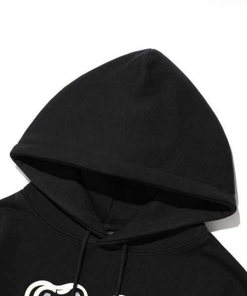 NICE GHOST CLUB(ナイスゴーストクラブ)の「GUMMY BEAR & LOGO HOODIE_BLACK(NG2EFUM400A)(パーカー・レディース・ブラック・SMALL/MEDIUM/LARGE)」の3枚目の写真