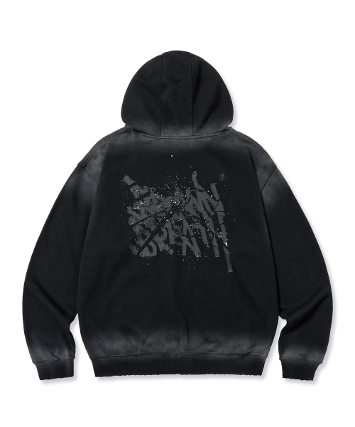 BROWNBREATH（ブラウンブレス）の「BROKEN TAG DIRTY HOOD ZIP UP - BLACK（パーカー・レディース・その他・X-LARGE/LARGE/MEDIUM/SMALL）」の9枚目の写真