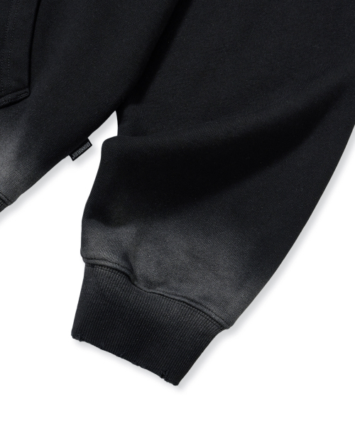 BROWNBREATH（ブラウンブレス）の「BROKEN TAG DIRTY HOOD ZIP UP - BLACK（パーカー・レディース・その他・X-LARGE/LARGE/MEDIUM/SMALL）」の6枚目の写真