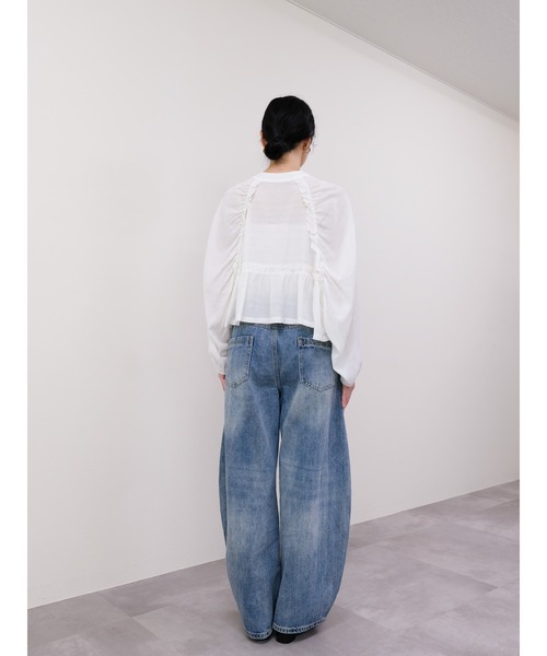 DOLLUPOOPS（ドールアップウップス）の「ハンカチディテールカーブラインデニムパンツ（デニムパンツ・レディース・ブラック/ブルー・SMALL/MEDIUM）」の22枚目の写真