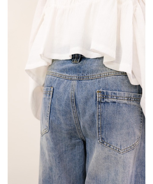 DOLLUPOOPS（ドールアップウップス）の「ハンカチディテールカーブラインデニムパンツ（デニムパンツ・レディース・ブラック/ブルー・SMALL/MEDIUM）」の18枚目の写真