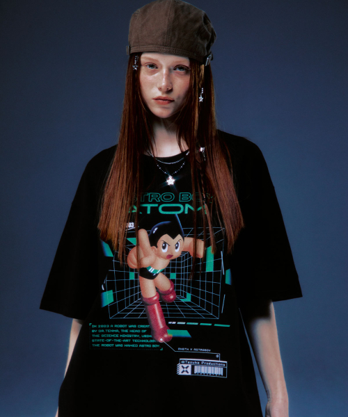MAINBOOTH（メインブース）の「[アトム] マトリックスTシャツ(ブラック)（Tシャツ/カットソー・レディース・その他・2/3）」の10枚目の写真