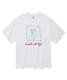 ルックアットミー 半袖Tシャツ ホワイト