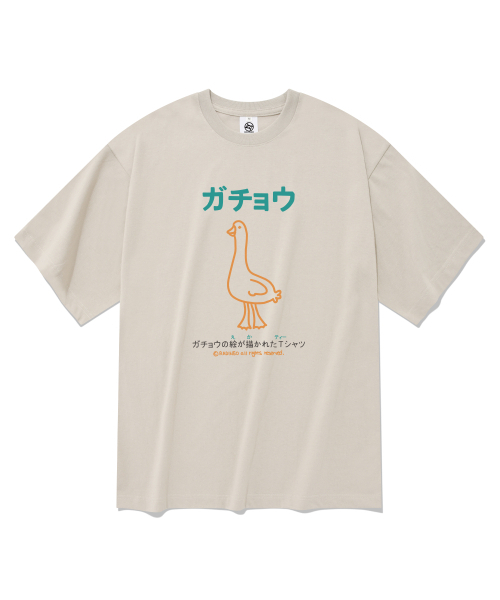 RADINEO(ラディネオ)の「ガチョウの毛 半袖Tシャツ ベージュ(Tシャツ/カットソー・メンズ・その他・SMALL/MEDIUM/LARGE/X-LARGE)」の1枚目の写真