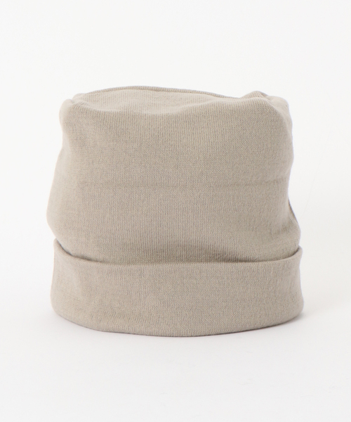 IENA(イエナ)の「La Maison de Lyllis/メゾンドリリス BOXKNIT 帽子 2253031(ニットキャップ/ビーニー・レディース・ベージュ/レッド・FREE)」の3枚目の写真