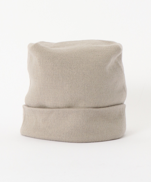 IENA(イエナ)の「La Maison de Lyllis/メゾンドリリス BOXKNIT 帽子 2253031(ニットキャップ/ビーニー・レディース・ベージュ/レッド・FREE)」の5枚目の写真