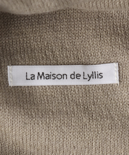 IENA(イエナ)の「La Maison de Lyllis/メゾンドリリス BOXKNIT 帽子 2253031(ニットキャップ/ビーニー・レディース・ベージュ/レッド・FREE)」の7枚目の写真