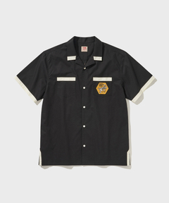 ブランド古着】ワッペン 半袖ワークシャツ（シャツ/ブラウス）｜STUSSY