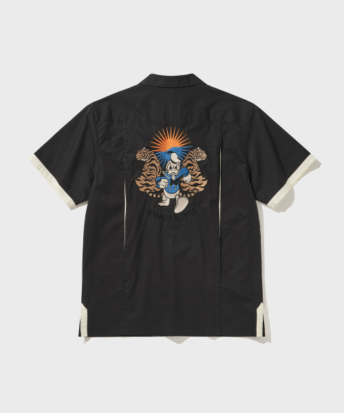 VDR（ブイディアール）の「[ディズニー] DONALD TIGER SHIRTS [ブラック]（シャツ/ブラウス・メンズ・その他・MEDIUM/X-LARGE）」の2枚目の写真