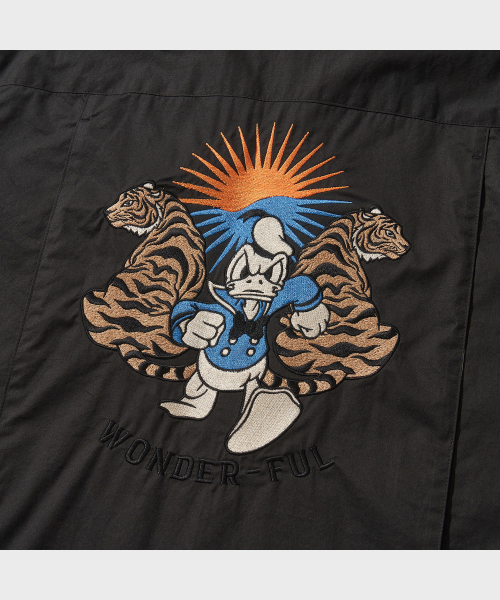 VDR（ブイディアール）の「[ディズニー] DONALD TIGER SHIRTS [ブラック]（シャツ/ブラウス・メンズ・その他・MEDIUM/X-LARGE）」の5枚目の写真