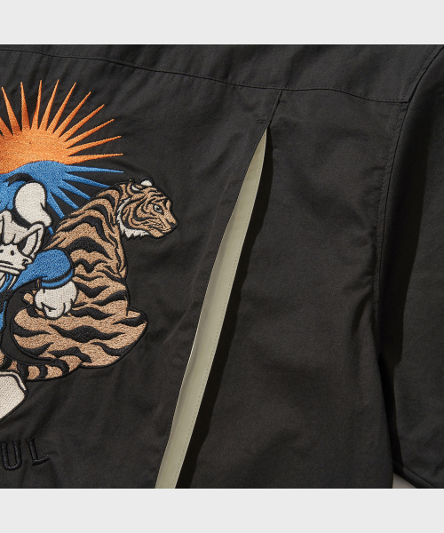 VDR（ブイディアール）の「[ディズニー] DONALD TIGER SHIRTS [ブラック]（シャツ/ブラウス・メンズ・その他・MEDIUM/X-LARGE）」の6枚目の写真