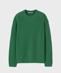 ブークルラウンドニット_GREEN