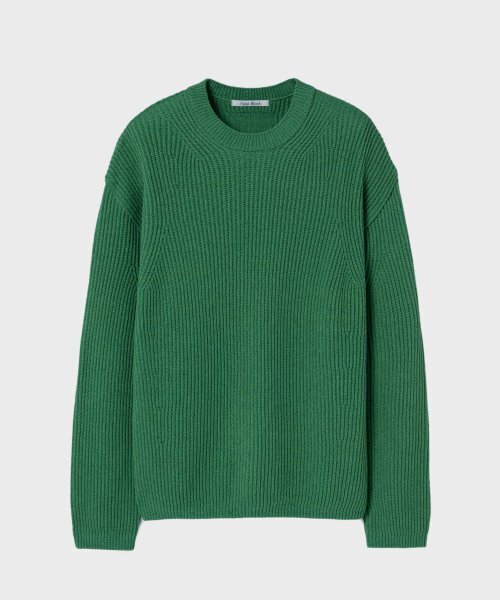 NONBLANK(ノンブランク)の「ブークルラウンドニット_GREEN(ニット/セーター・メンズ・その他・MEDIUM/X-LARGE/LARGE)」の1枚目の写真