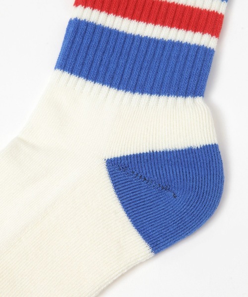 GEORGE'S(ジョージズ)の「ボーダーソックス(23~25cm/26~28cm)(ソックス/靴下・メンズ・グレー/アイボリー/グリーン・23-25cm/26-28cm)」の11枚目の写真