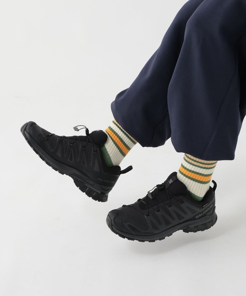 GEORGE'S(ジョージズ)の「ボーダーソックス(23~25cm/26~28cm)(ソックス/靴下・メンズ・グレー/アイボリー/グリーン・23-25cm/26-28cm)」の6枚目の写真