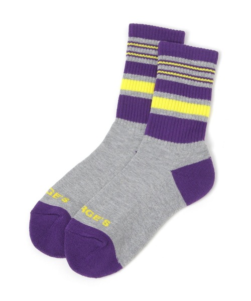 GEORGE'S(ジョージズ)の「ボーダーソックス(23~25cm/26~28cm)(ソックス/靴下・メンズ・グレー/アイボリー/グリーン・23-25cm/26-28cm)」の8枚目の写真