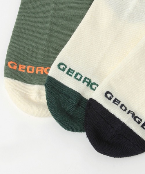 GEORGE'S(ジョージズ)の「ボーダーソックス(23~25cm/26~28cm)(ソックス/靴下・メンズ・グレー/アイボリー/グリーン/グリーン系その他/グリーン系その他5/ネイビー・23-25cm/26-28cm)」の19枚目の写真